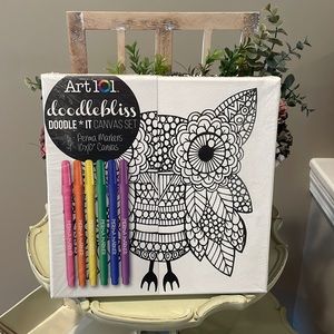 ⭐️ART 101 Owl Doodle Canvas